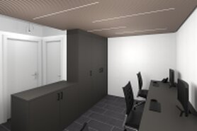 3D Visualisierungen Empfangsbereich einer kardiologischen Praxis