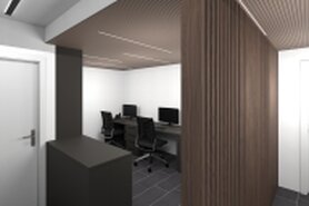 3D Visualisierungen Empfangsbereich einer kardiologischen Praxis
